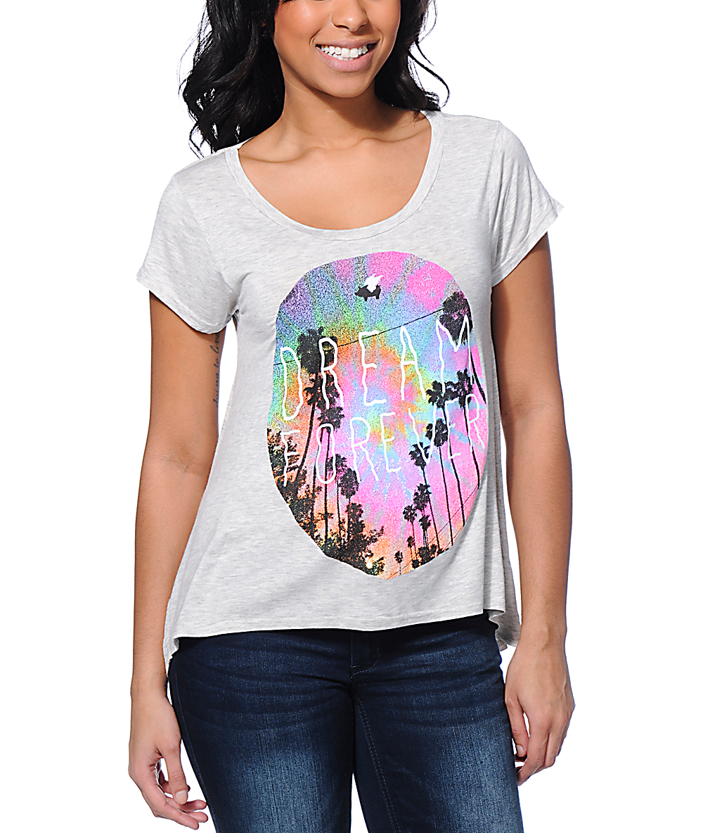 heather white shirt