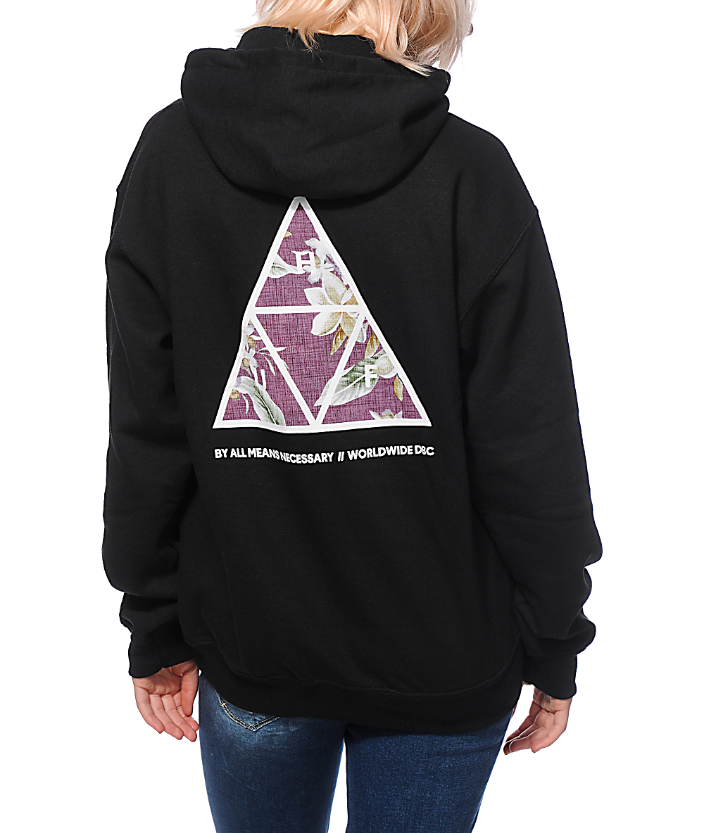 huf triangle hoodie