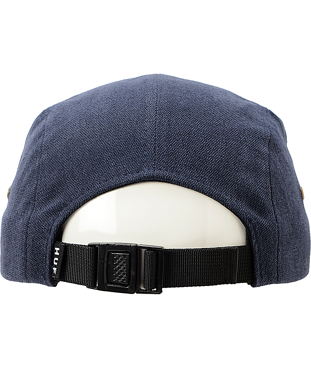 HUF Native Print & Navy Blue Duck Canvas 5 Panel Hat Zumiez