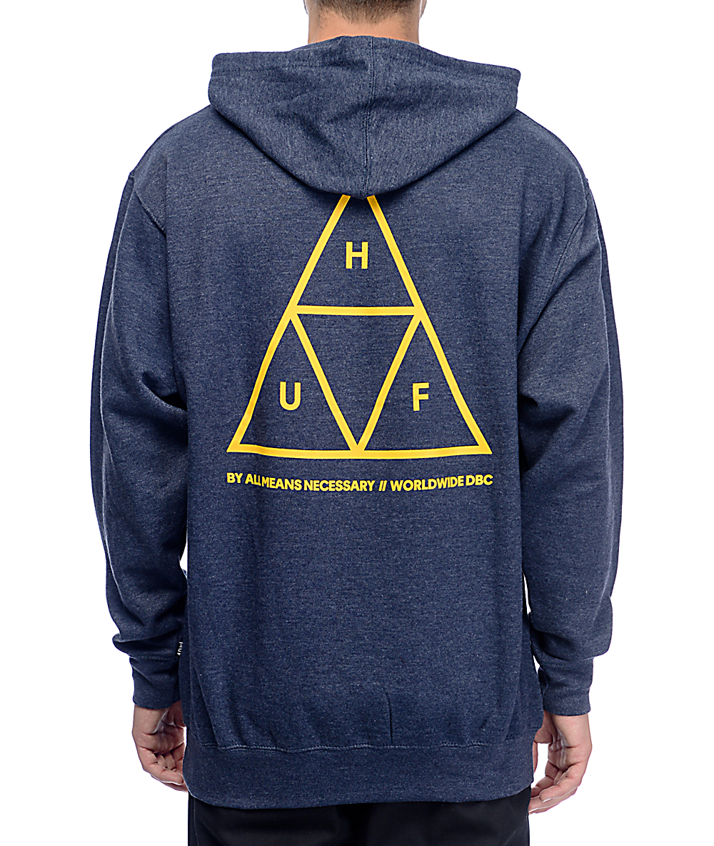 huf triangle hoodie