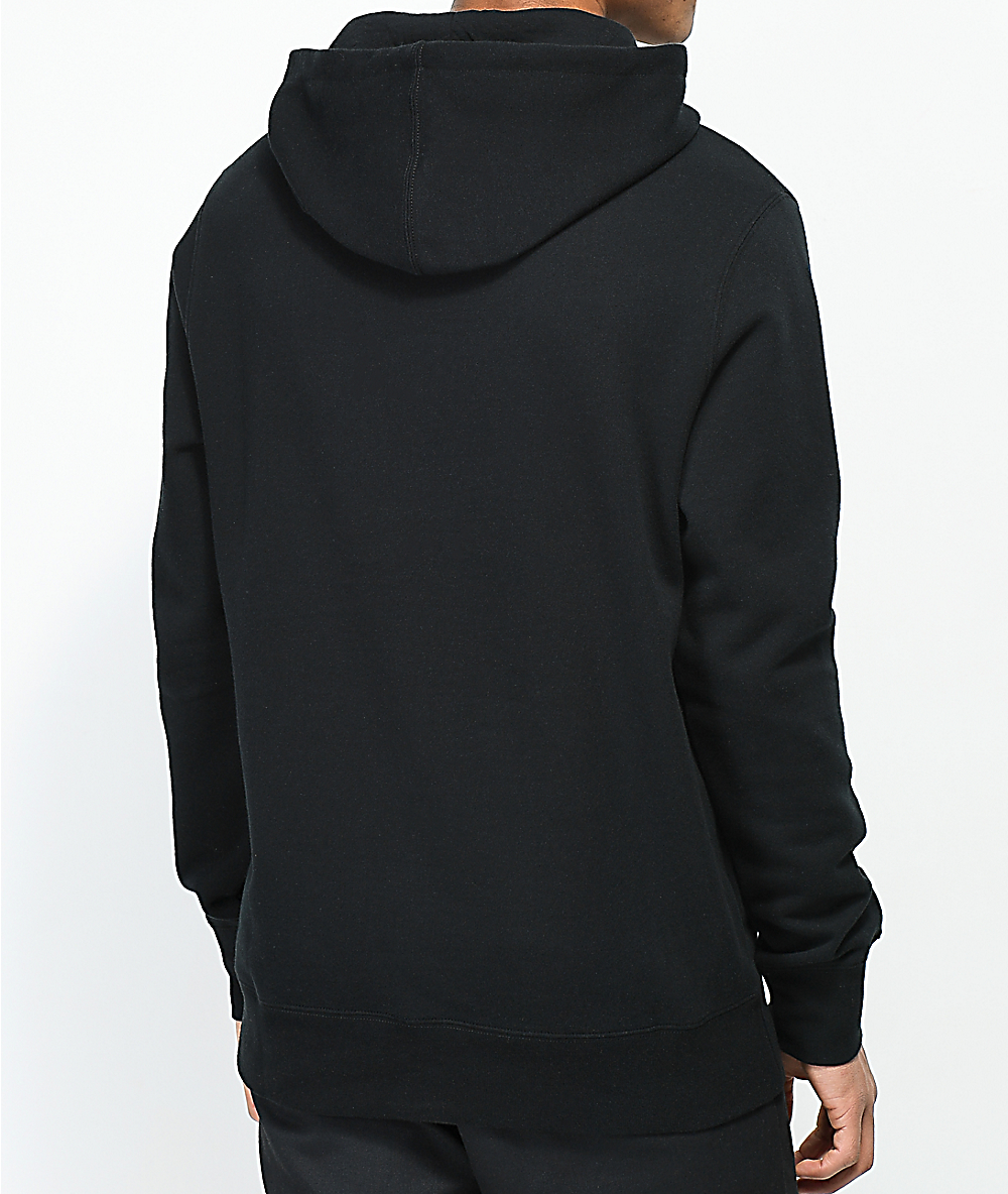 huf x felix the cat skate black hoodie