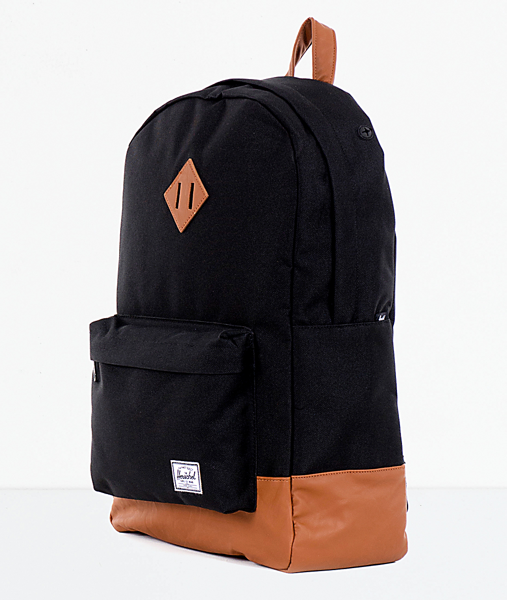 Herschel Supply Co. Heritage Black & Tan Backpack Zumiez