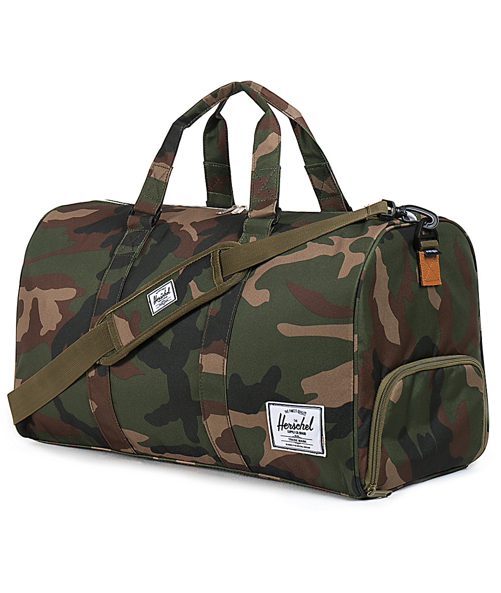 Herschel Supply Co. Novel Woodland Camo Duffle Bag Zumiez