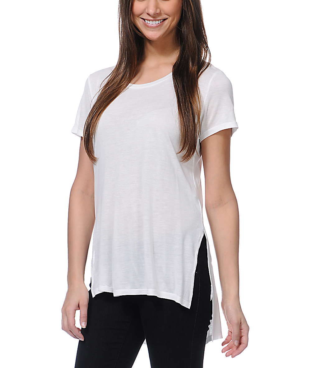 v neck t shirt tunic