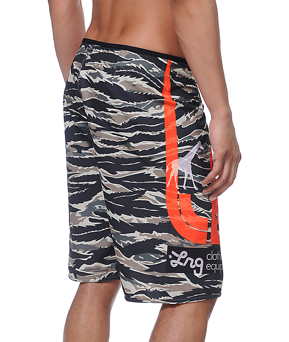 LRG CC Jungle Camo 22 Board Shorts Zumiez