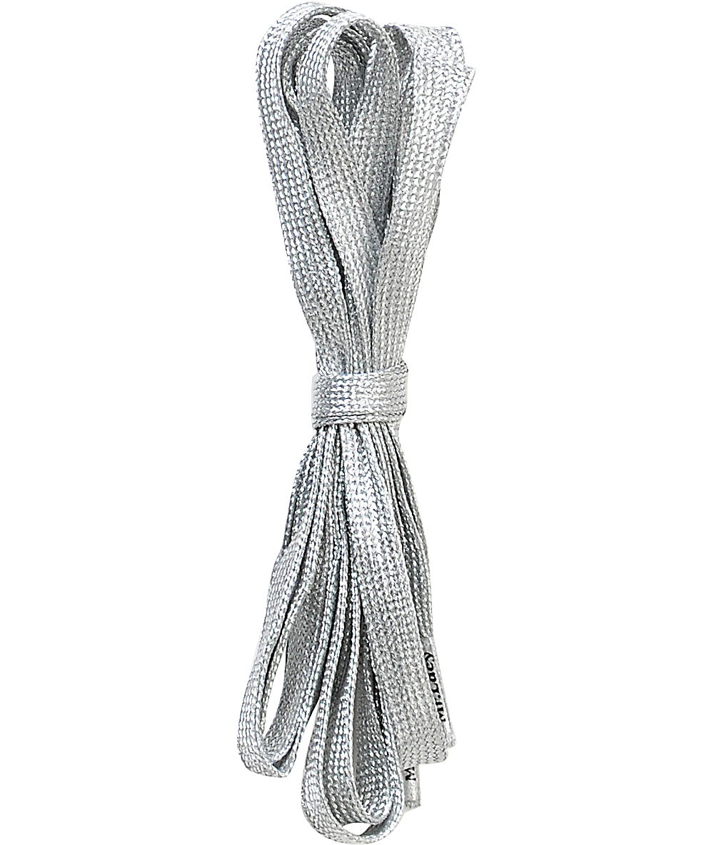 silver shoe laces