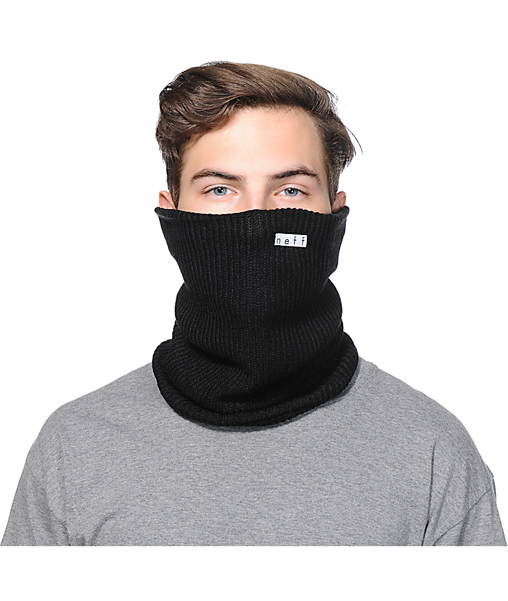 Neff Daily All Black Neck Gaitor Zumiez