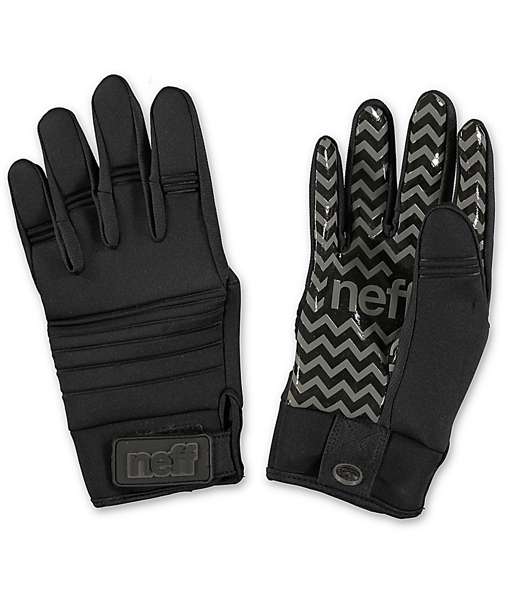 Neff Daily Black Pipe Snowboard Gloves Zumiez