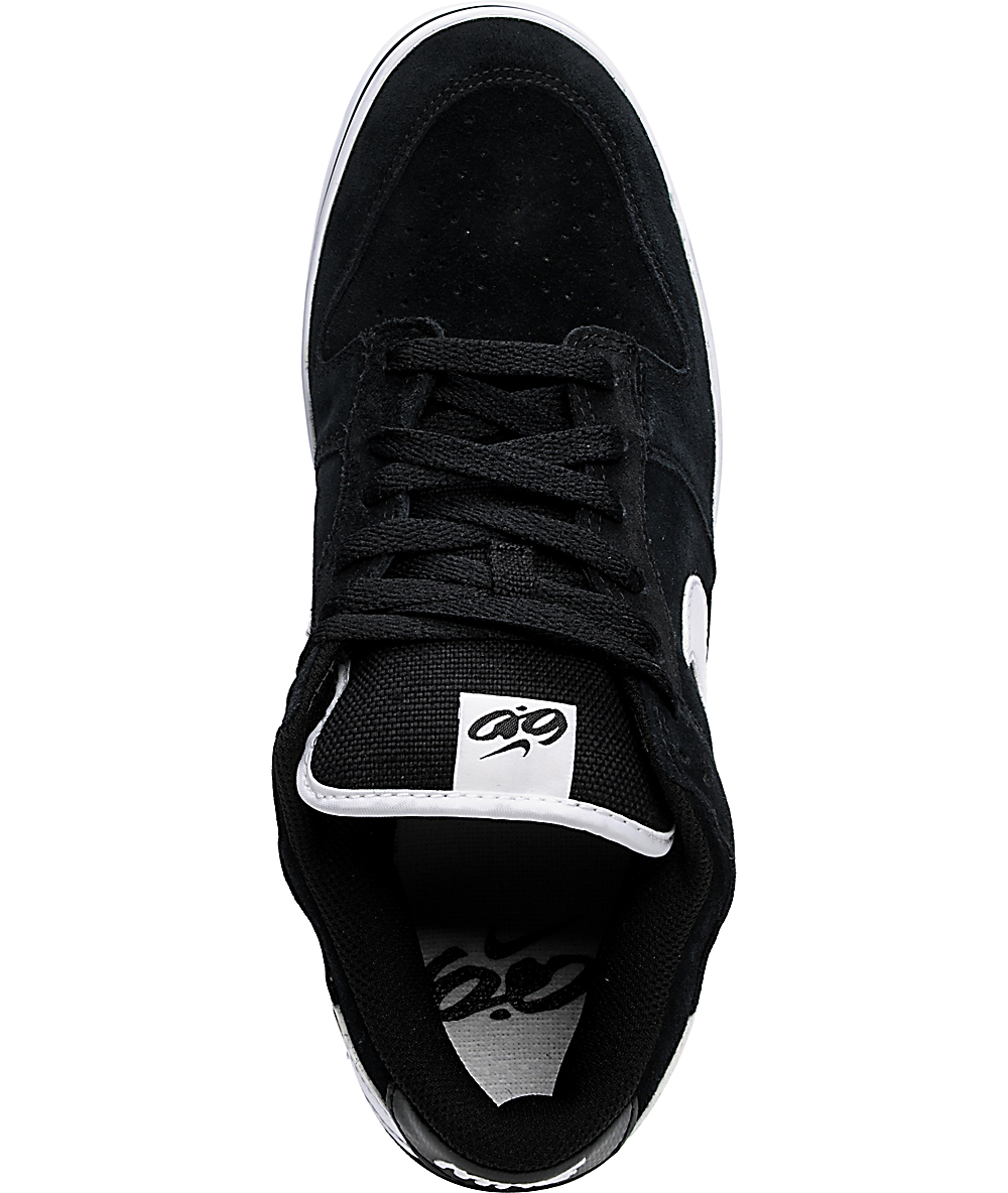 Nike 6.0 Dunk SE Black & White Suede Shoes Zumiez