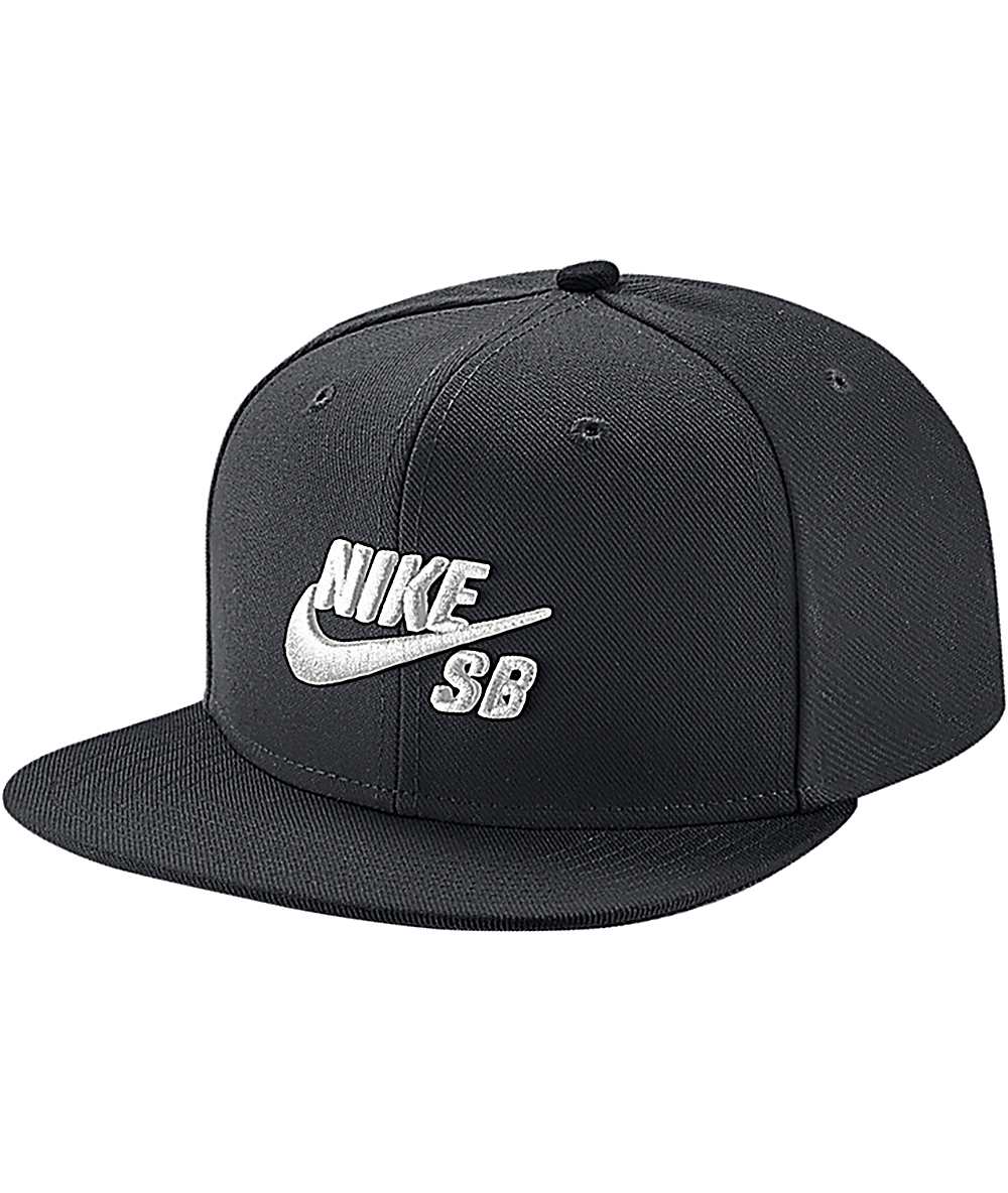 Nike Sb Icon Black Snapback Hat Zumiezca