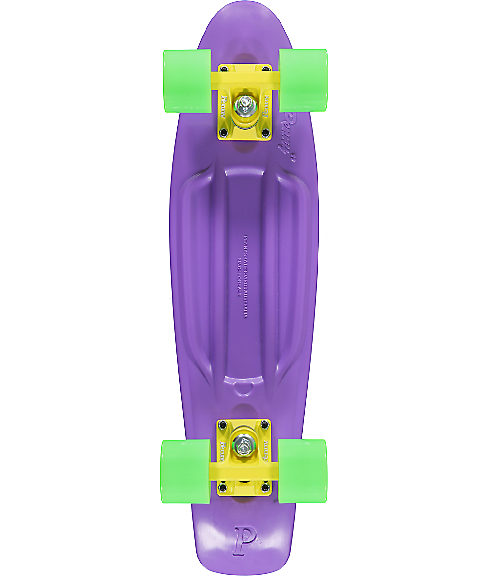 Penny Original Purple, Yellow, & Green 22.5" Cruiser Complete