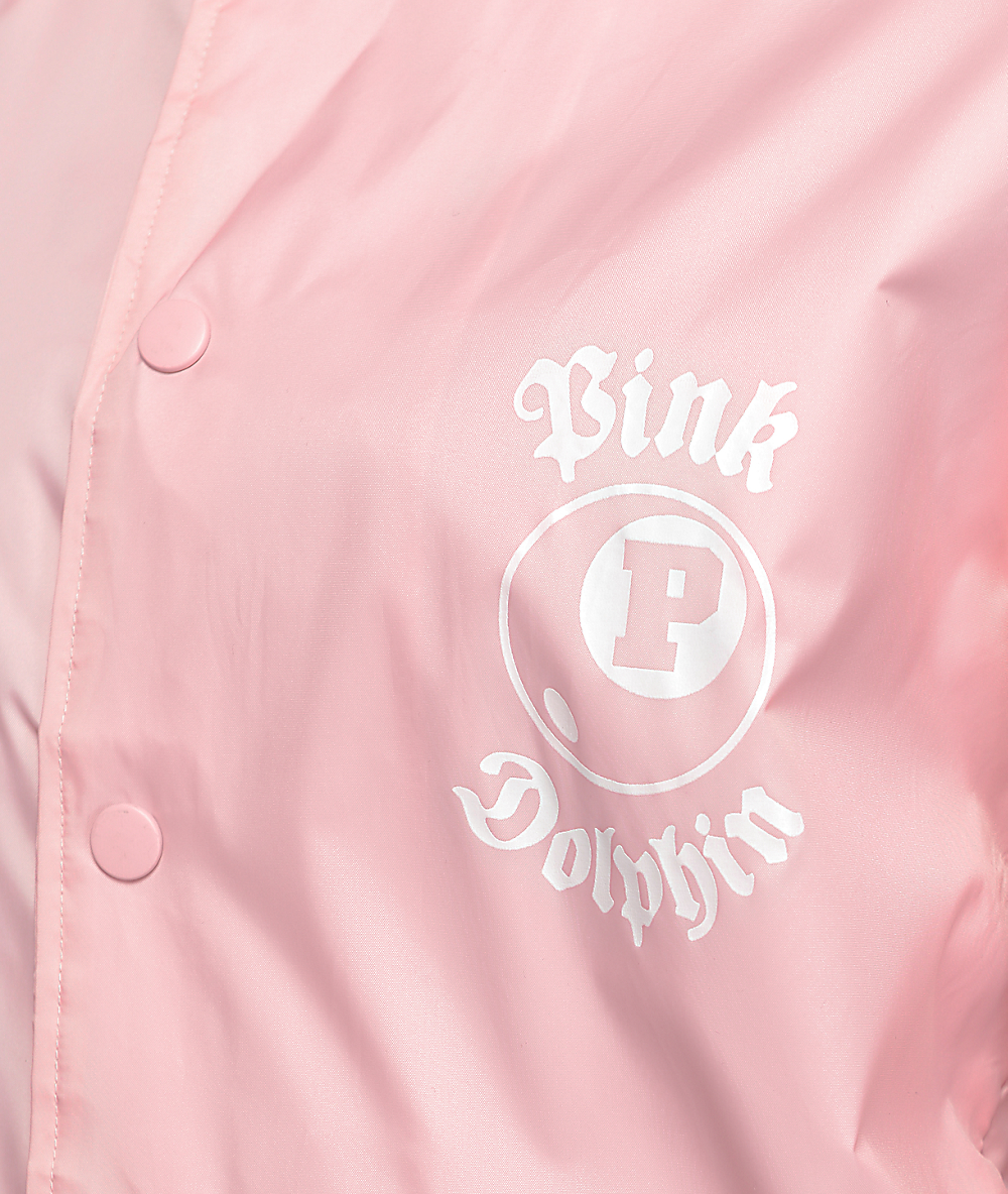 pink dolphin 8 ball pink coaches jacket