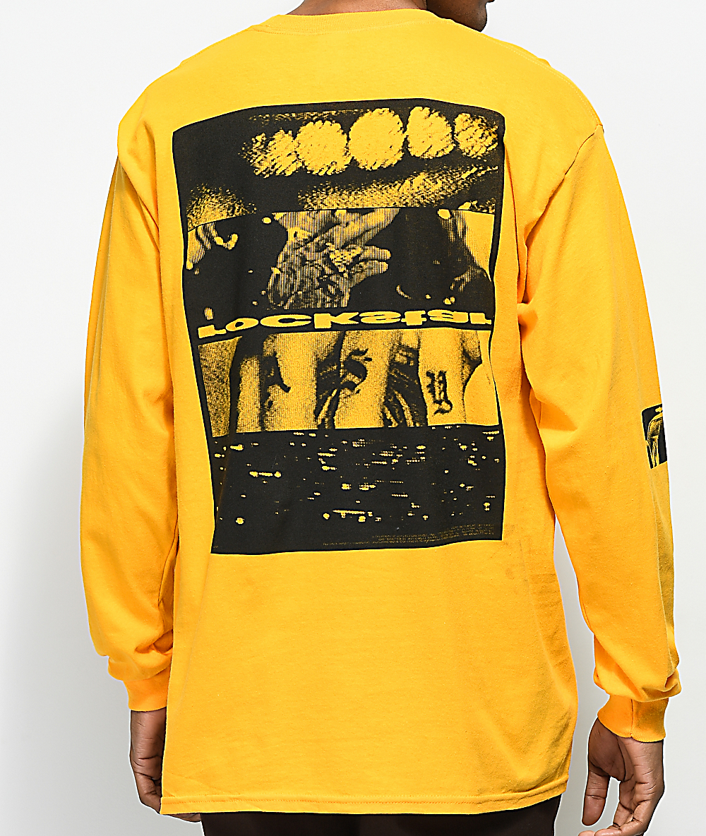 post malone rockstar yellow long sleeve t-shirt