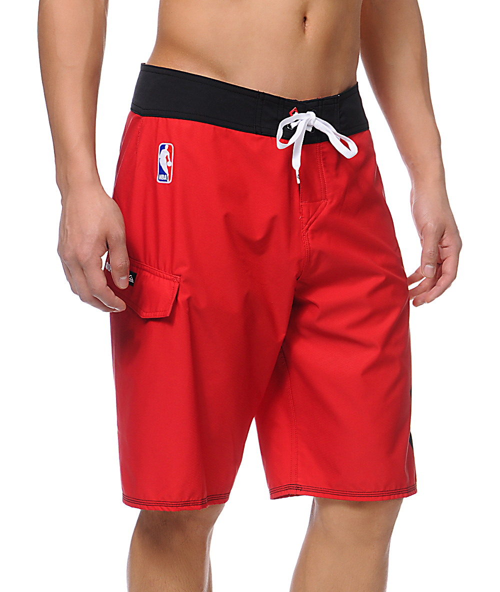 Quiksilver Bulls NBA Red 22 Board Shorts | Zumiez
 Quiksilver Shorts Red