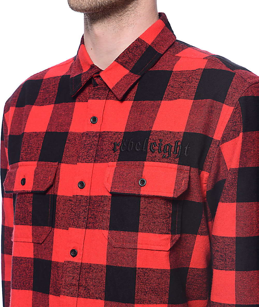 baby boy red and black flannel shirt