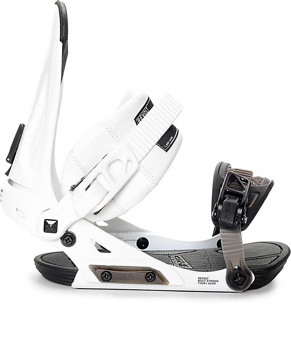 Ride Revolt White Snowboard Bindings Zumiez
