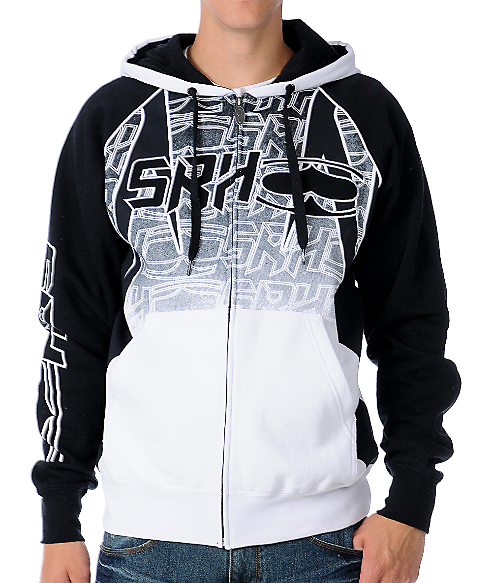SRH Light Speed White Zip Up Hoodie Zumiez