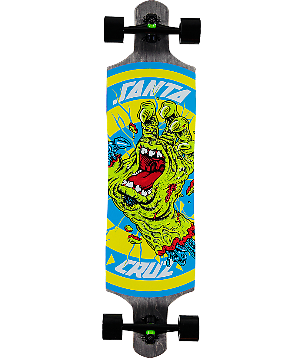 Santa Cruz Rob Hand Foot Stop 40" Drop Through Longboard Complete Zumiez