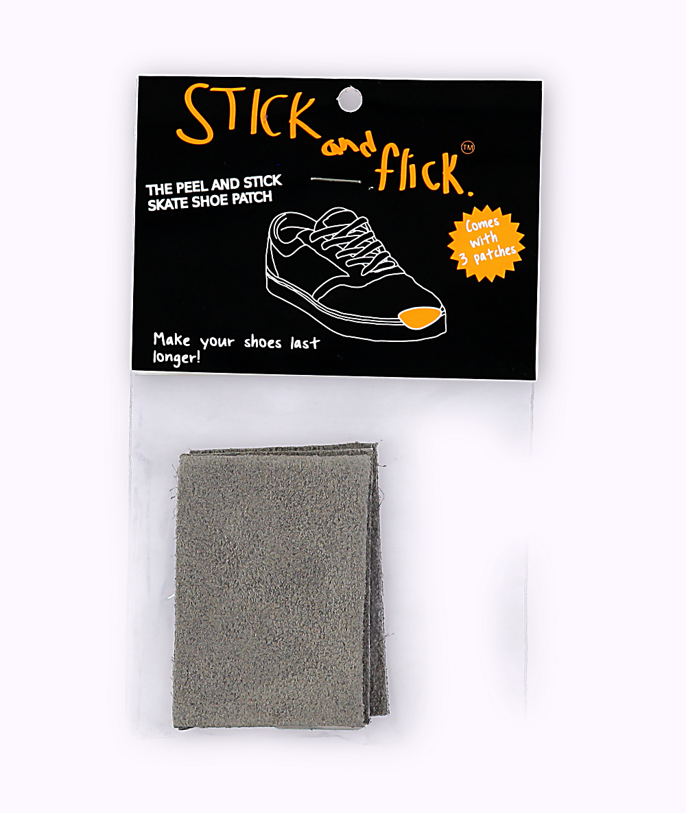 Stick and Flick Grey Shoe Patch Zumiez