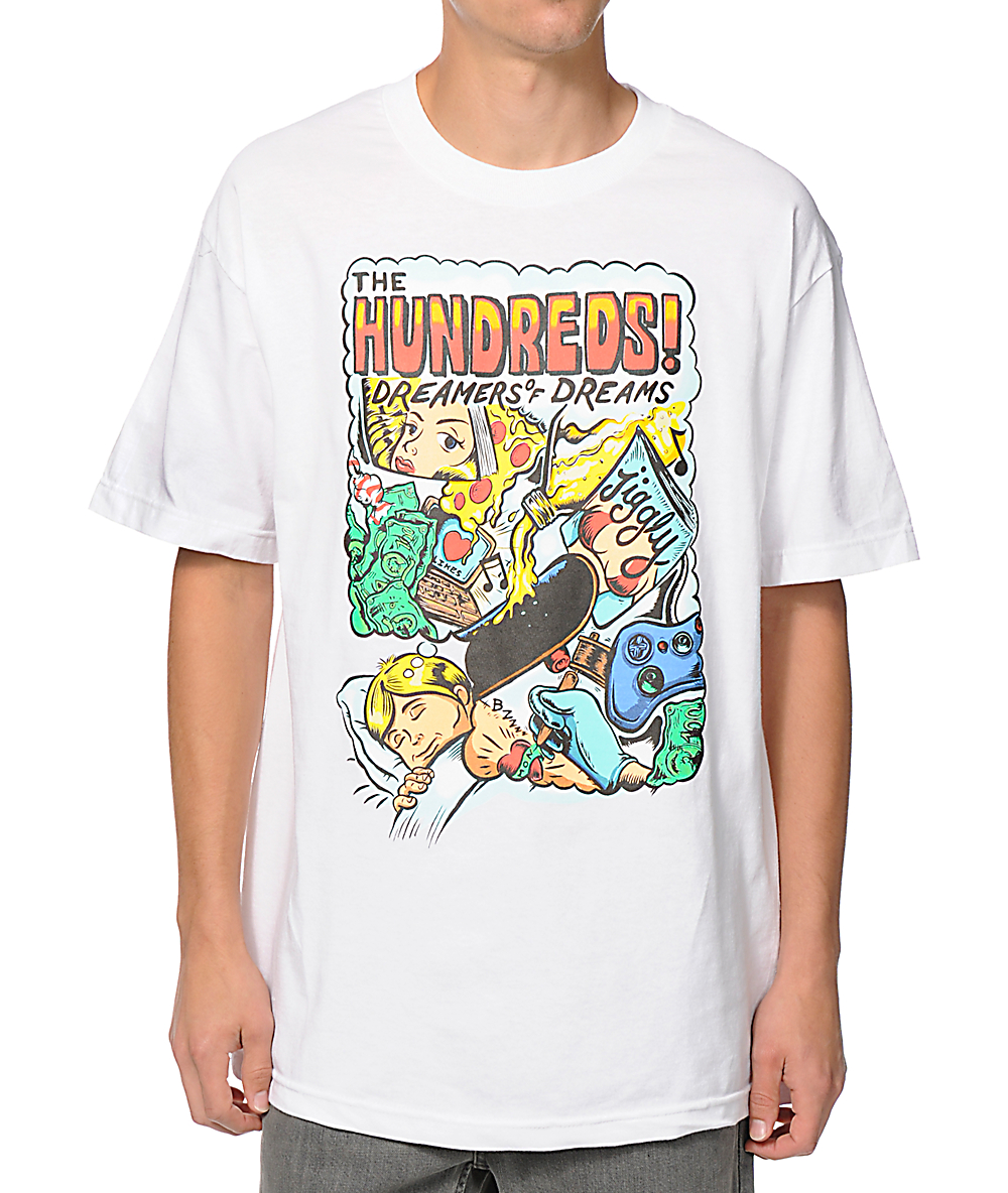 the hundreds white t shirt