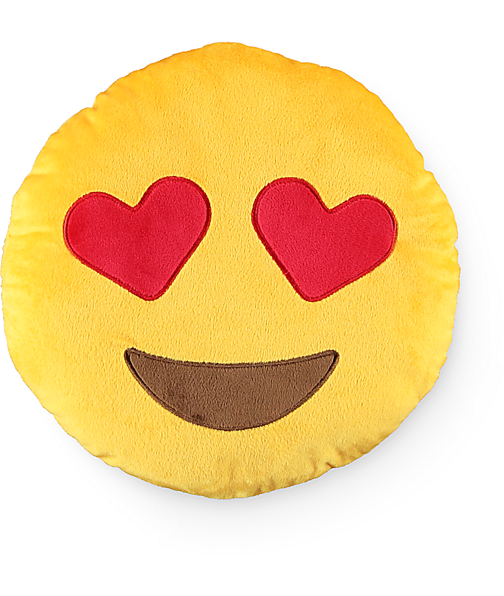 Throwboy Hearts Emoji Pillow Zumiez
