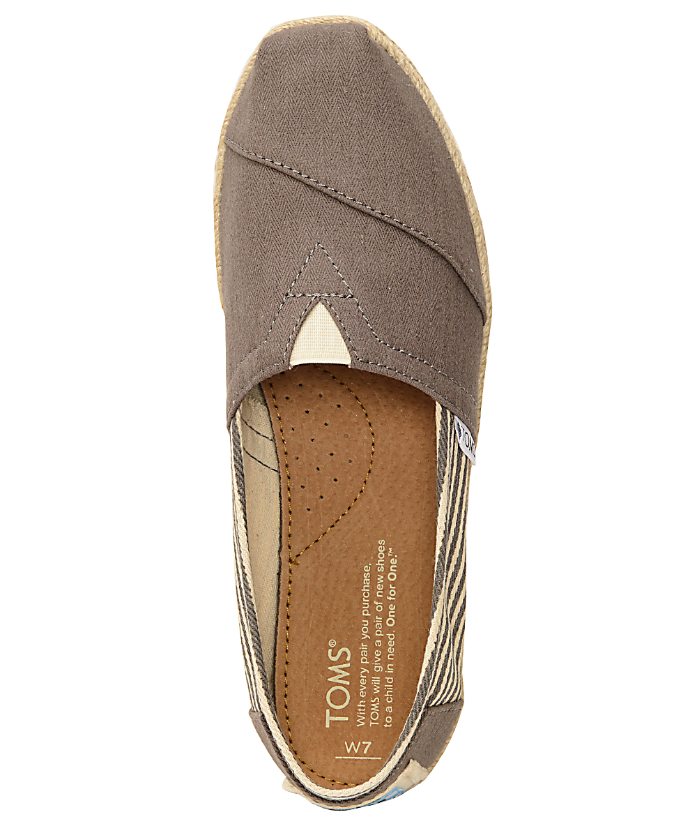 Toms University Rope Sole Classics Ash Womens Shoes Zumiez