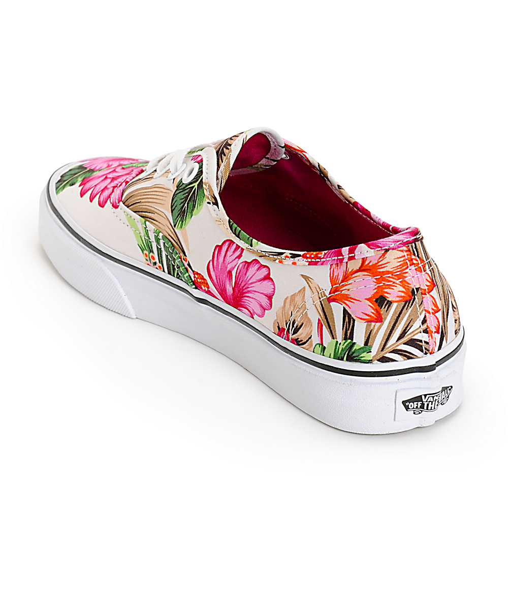 Vans Authentic Hawaiian Floral Shoes Zumiez