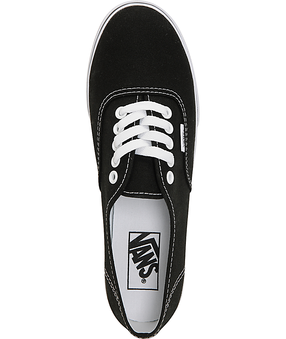 Vans Authentic Lo Pro Black Shoes Zumiez