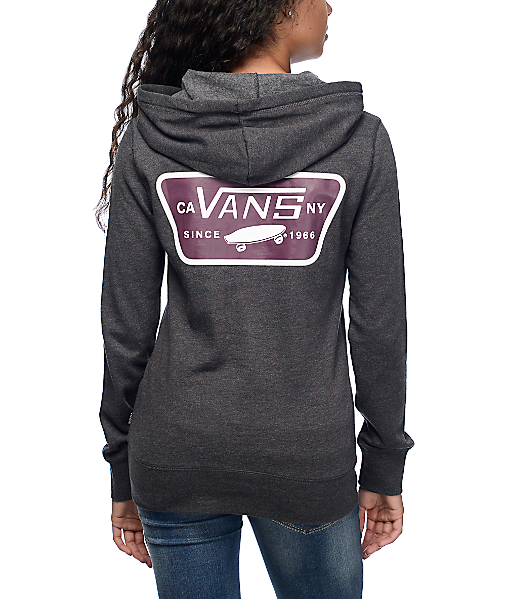burgundy vans sweater