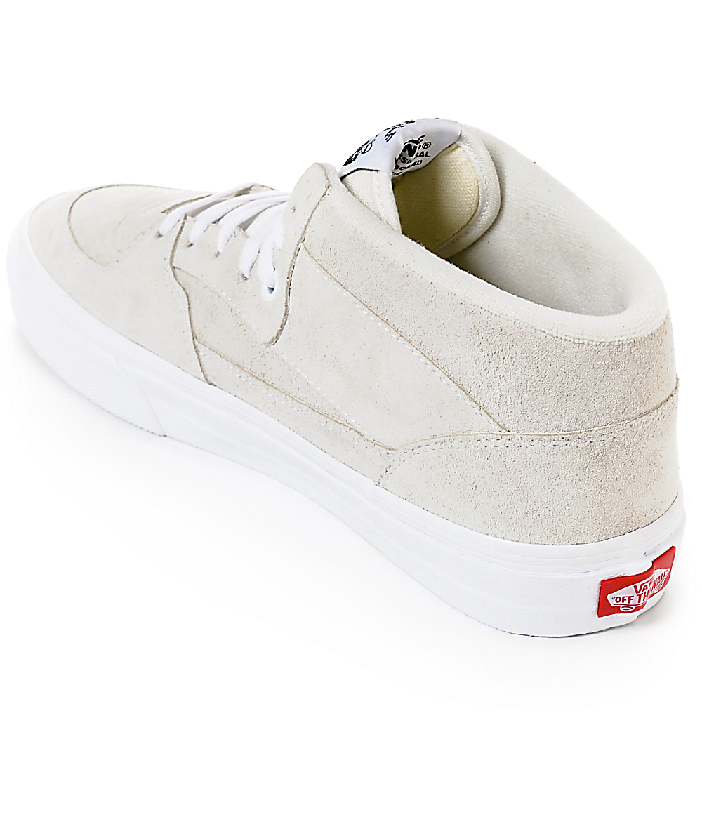 vans half cab white leather