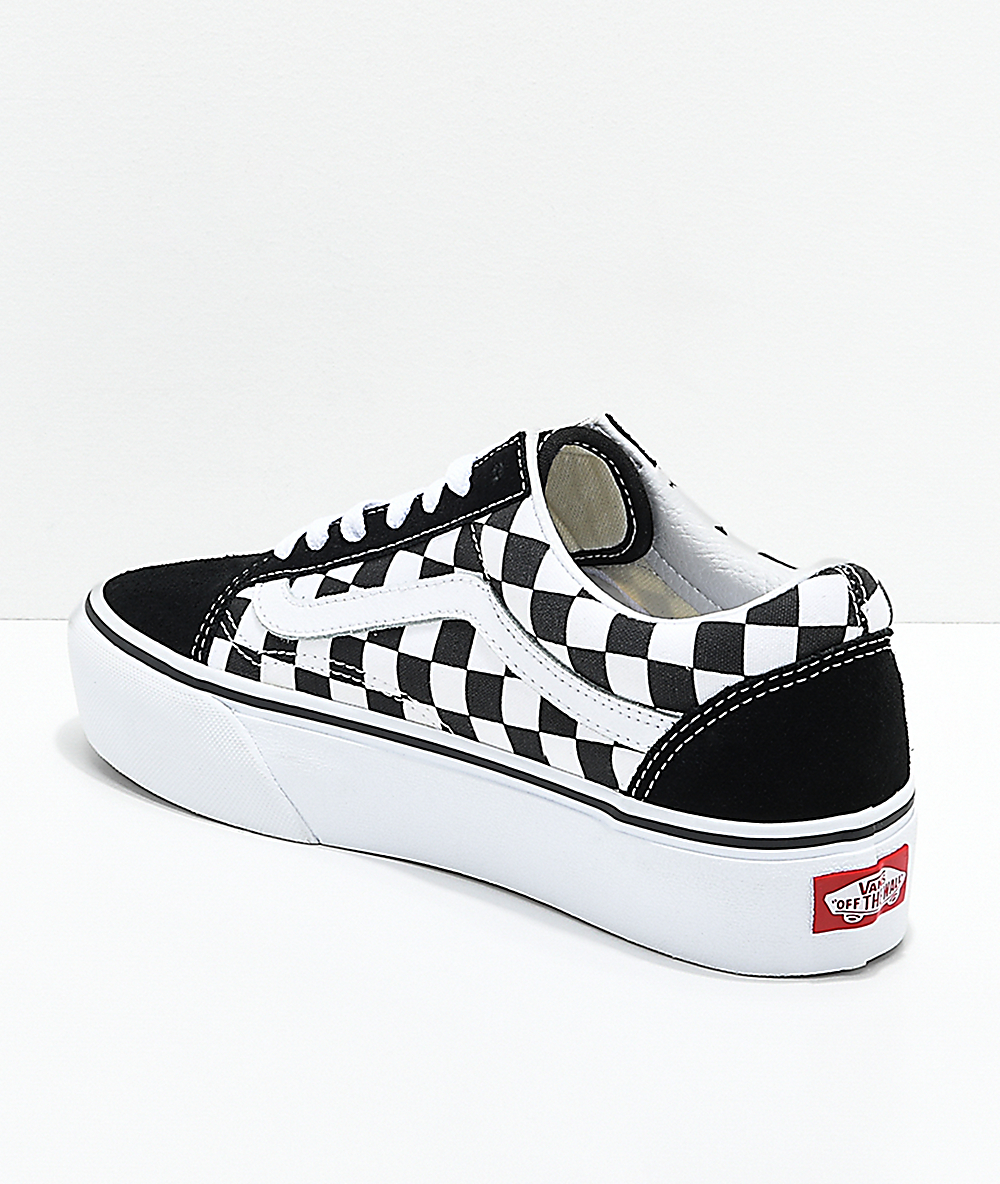 vans negro con blanco hombre