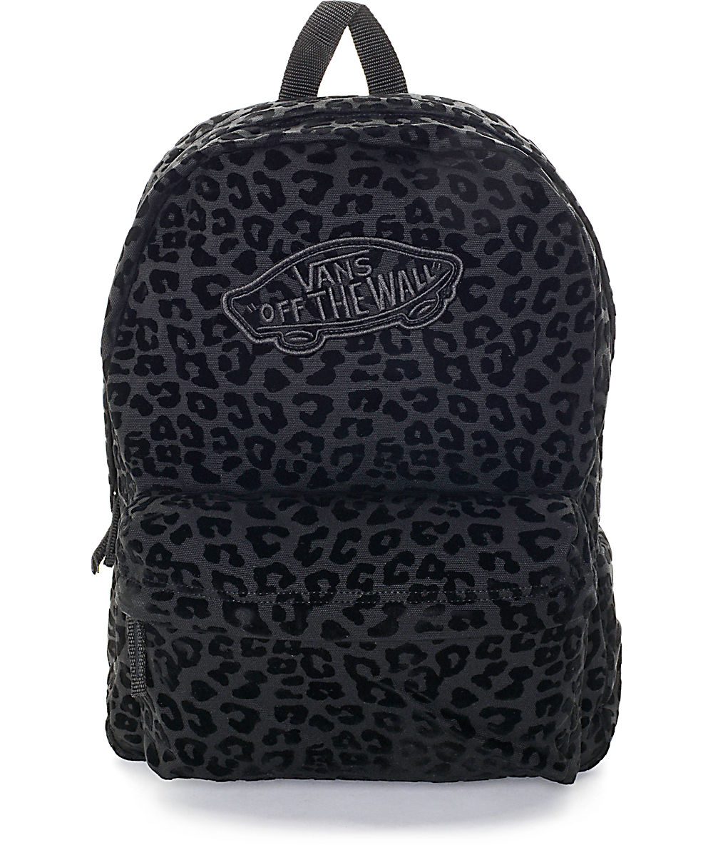 Vans Realm Leopard Flock Backpack Zumiez
