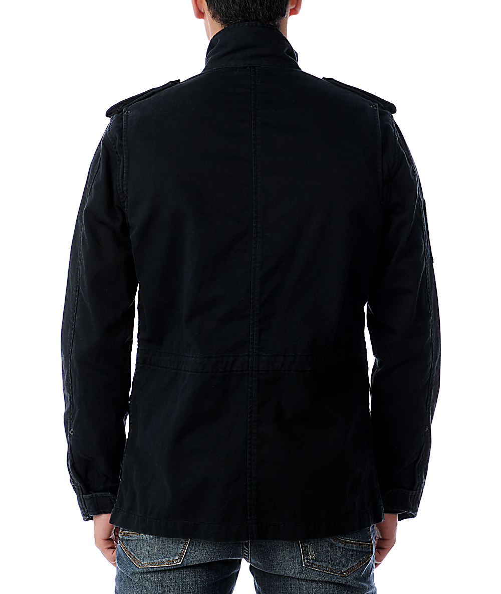 Bondi Black Military Jacket Zumiez