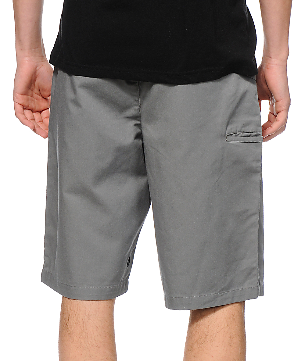 grey chino shorts mens