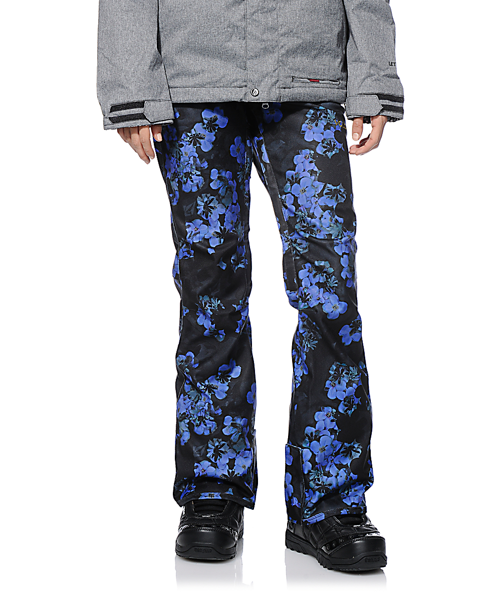 floral snowboard pants