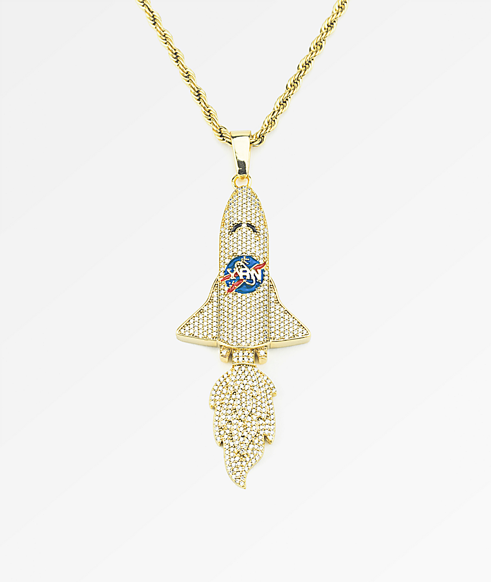 YRN x The Gold Gods Takeoff Gold Chain Necklace Zumiez.ca