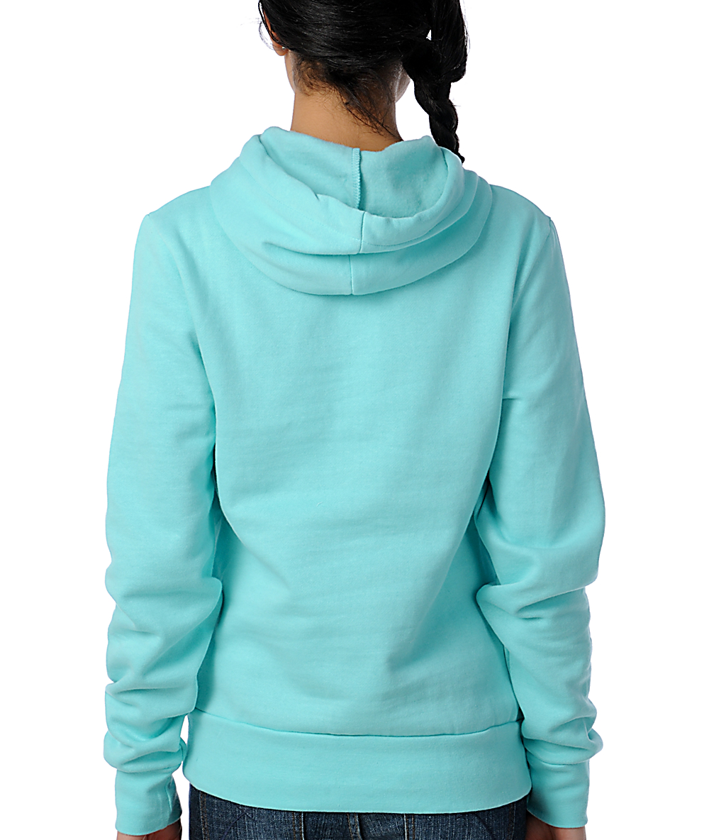 Young & Reckless Hearts Fall Aqua Pullover Hoodie | Zumiez