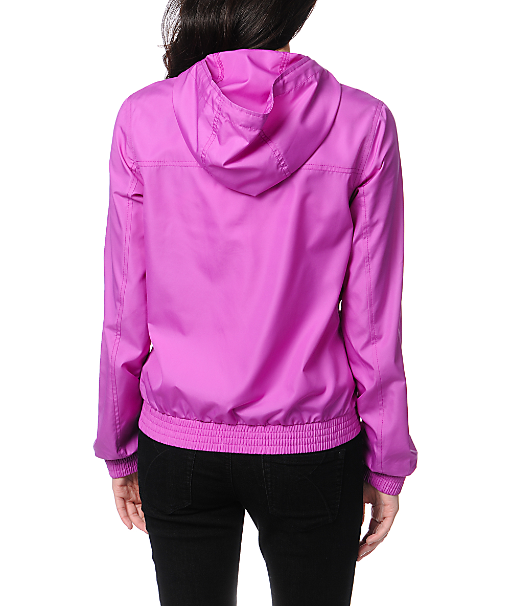 Zine Bright Purple Windbreaker Jacket Zumiez