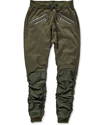 stitch american pants zumiez jogger nylon knit flight clothing