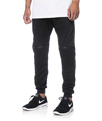 black moto joggers