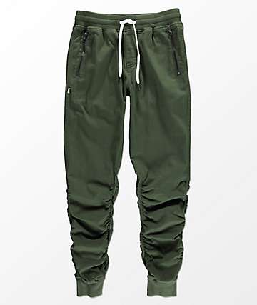 mens olive jogger pants