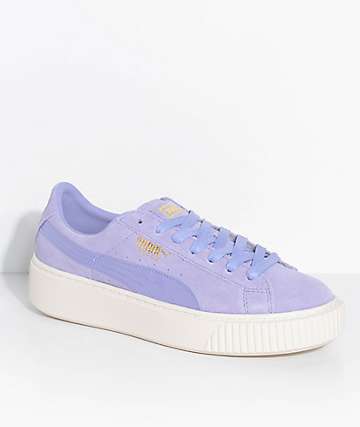 lavender platform sneakers