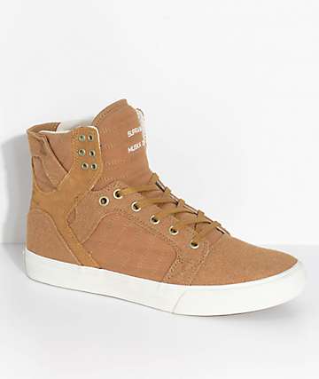 tan supra shoes