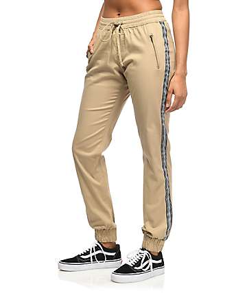 zumiez khaki joggers