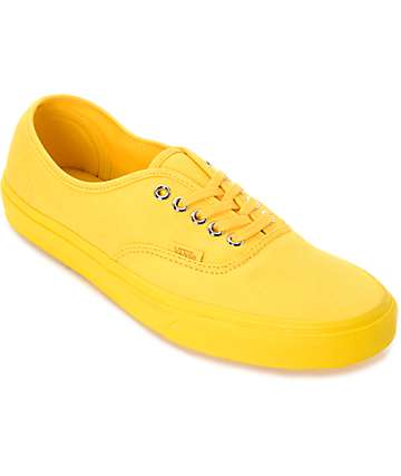 vans off the wall yellow shoes