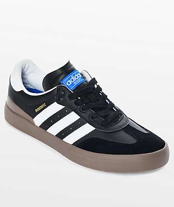 adidas busenitz vulc samba rx black & white shoes
