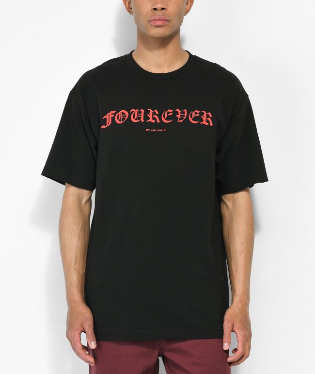 Hunnid Fourever Good Sex V Black T Shirt