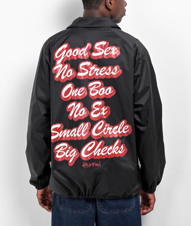 Hunnid Good Sex Black Coaches Jacket