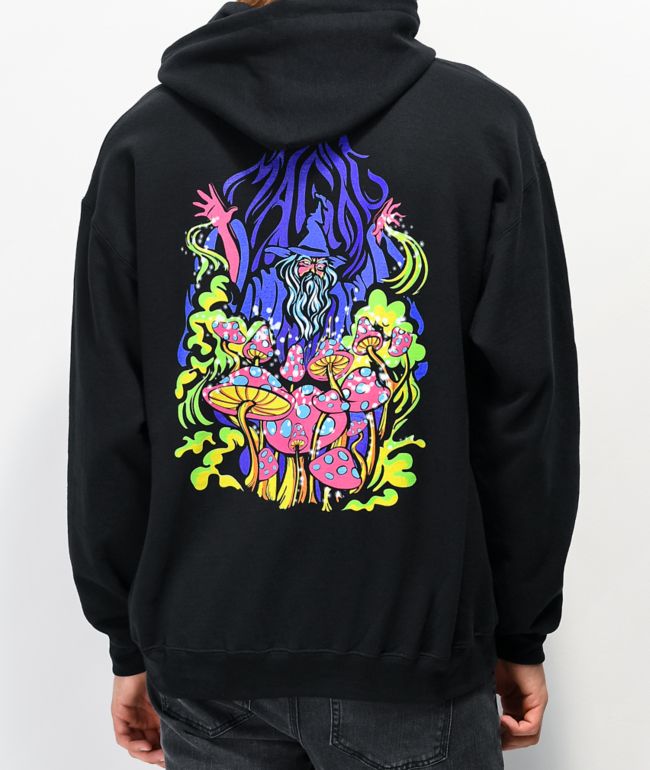 A-Lab Magic Fungi sudadera con capucha negra