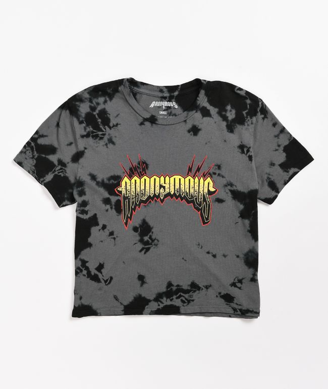 Anonymous Tie Dye Crop T-Shirt